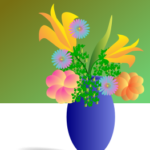 image of flowers in a vase